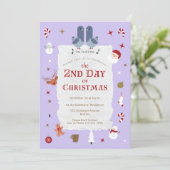 レトロクリスマスの第2日目の遅れたクリスマスパーティー 招待状 (スタンド正面)