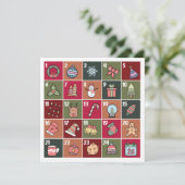 レトロクリスマスアドベント2023ホリデーカード (スタンド正面)