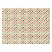 レトロクリスマスオーナメントとギフトパターン テーブルクロス (正面(横))