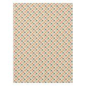 レトロクリスマスオーナメントとギフトパターン テーブルクロス (正面)