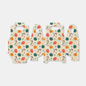 レトロクリスマスオーナメントとギフトパターン フェイバーボックス (折り畳みなし)