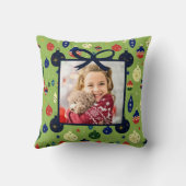 レトロクリスマスオーナメントギフトボックスカスタムの写真 クッション (裏面)