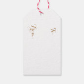 レトロクリスマスオーナメントギフトラベル ギフトタグ (裏面)