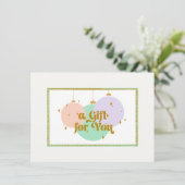 レトロクリスマスオーナメントギフト券 (スタンド正面)