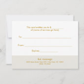 レトロクリスマスオーナメントギフト券 (裏面)