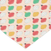 レトロクリスマスオーナメントパターン ショートテーブルランナー (コーナー)