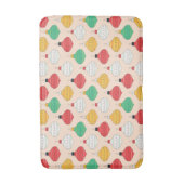 レトロクリスマスオーナメントパターン バスマット (正面縦)