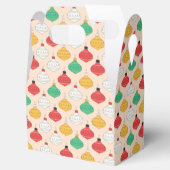 レトロクリスマスオーナメントパターン フェイバーボックス (オープン)