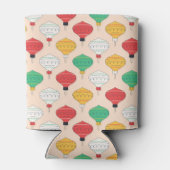 レトロクリスマスオーナメントパターン 缶クーラー (裏面)