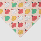 レトロクリスマスオーナメントパターン 薄葉紙 (詳細)