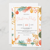 レトロクリスマスオーナメント会社クリスマス セーブザデート (正面/裏面)