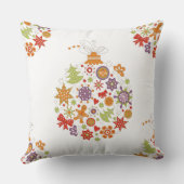 レトロクリスマスオーナメント装飾用クッション クッション (裏面)