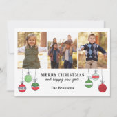 レトロクリスマスオーナメント シーズンカード (正面)