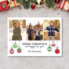 レトロクリスマスオーナメント シーズンカード