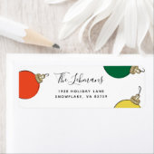 レトロクリスマスオーナメント ラベル (インサイチュ)