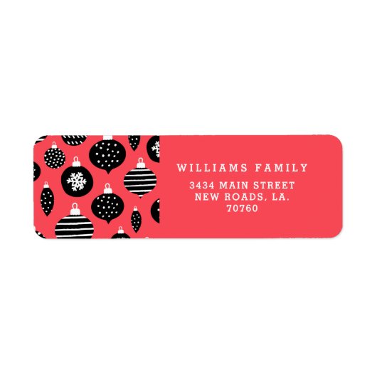 レトロクリスマスオーナメント ラベル (正面)