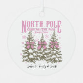 レトロクリスマスオーナメント – 北極 メタルオーナメント (正面)