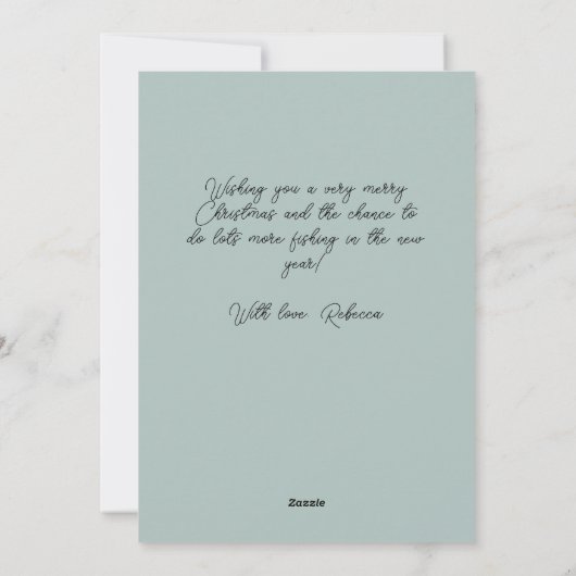 レトロクリスマスカインボウホリーベリー挨拶 シーズンカード (裏面)