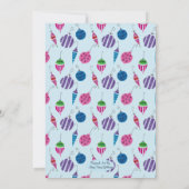 レトロクリスマスカクテルパーティーヴィンテージ休日 招待状 (裏面)