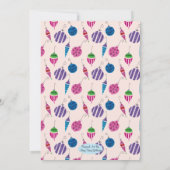 レトロクリスマスカクテルパーティーヴィンテージ休日 招待状 (裏面)