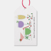 レトロクリスマスカクテル ギフトタグ (正面)