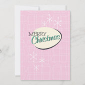 レトロクリスマスカスタマイズパーティの招待状 招待状 (裏面)