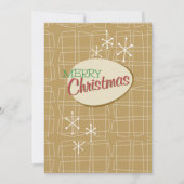 レトロクリスマスカスタマイズパーティの招待状 招待状 (裏面)