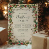 レトロクリスマスカロラーズホリデイ 招待状