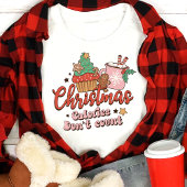 レトロクリスマスカロリーは休日をカウントしない トライブレンドＴシャツ