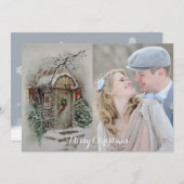 レトロクリスマスカード写真の追加 シーズンカード (正面/裏面)