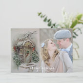 レトロクリスマスカード写真の追加 シーズンカード (スタンド正面)