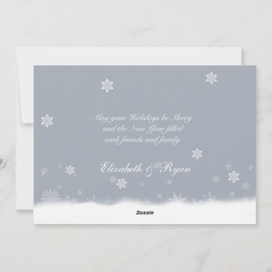 レトロクリスマスカード写真の追加 シーズンカード (裏面)