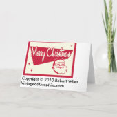 レトロクリスマスカード シーズンカード (裏面)