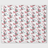 レトロクリスマスキャッツパーティー ラッピングペーパー (フラット)