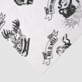 レトロクリスマスキャラクターティッシュペーパー 薄葉紙 (詳細)