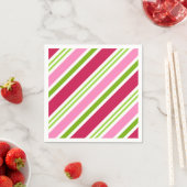 レトロクリスマスキャンディホリデーパーティナプキンズ スタンダードカクテルナプキン (インサイチュ)