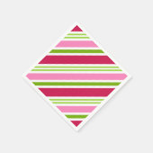 レトロクリスマスキャンディホリデーパーティナプキンズ スタンダードカクテルナプキン (角)