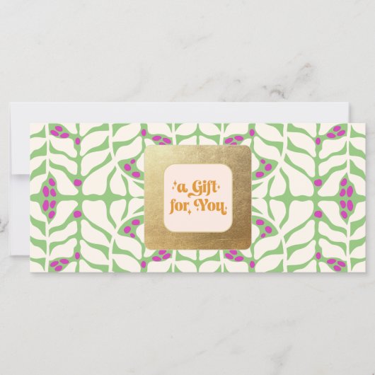 レトロクリスマスギフト券 (正面)