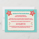 レトロクリスマスクッキースワップパーティの招待状 招待状 (裏面)