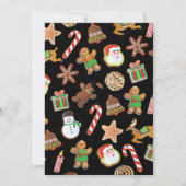 レトロクリスマスクッキー交換 招待状 (裏面)