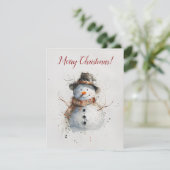 レトロクリスマスグリーティングカード カード (スタンド正面)