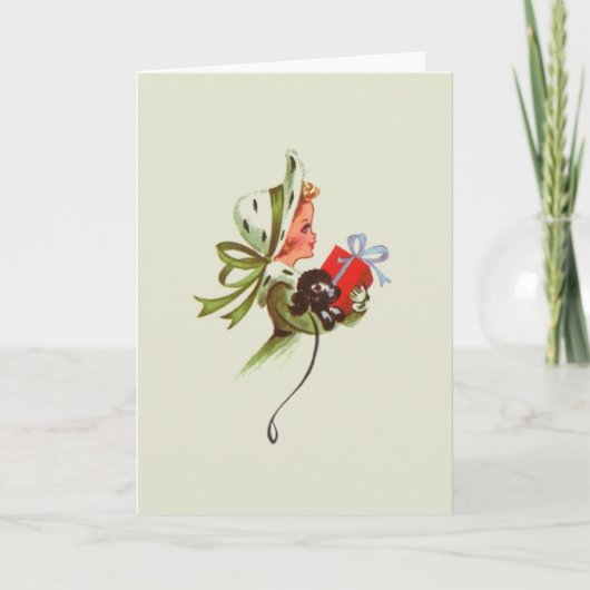 レトロクリスマスグリーティングカード シーズンカード (正面)