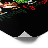 レトロクリスマスグースクリスマスグースマメリース ポスター (角)