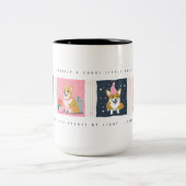 レトロクリスマスコルギマグ ツートーンマグカップ (中央)