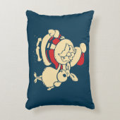 レトロクリスマスサンタとトナカイ仲間 アクセントクッション (正面(垂直))