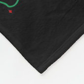 レトロクリスマスサンタクロースココアクリスマスツリー雪まん フリースブランケット (角)