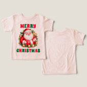 レトロクリスマスサンタクロースメリークリスマスサンタ (デザイン正面&裏面)