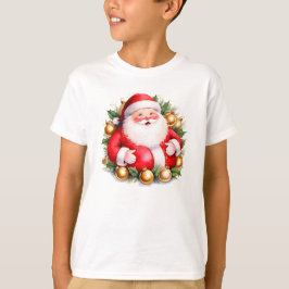 レトロクリスマスサンタクロースメリークリスマスサンタ Tシャツ