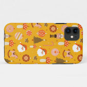 レトロクリスマスサンタロッキングホースのパターン Case-Mate iPhoneケース (裏面(横))