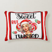 レトロクリスマススウィートnツイストピンナップ アクセントクッション (正面)